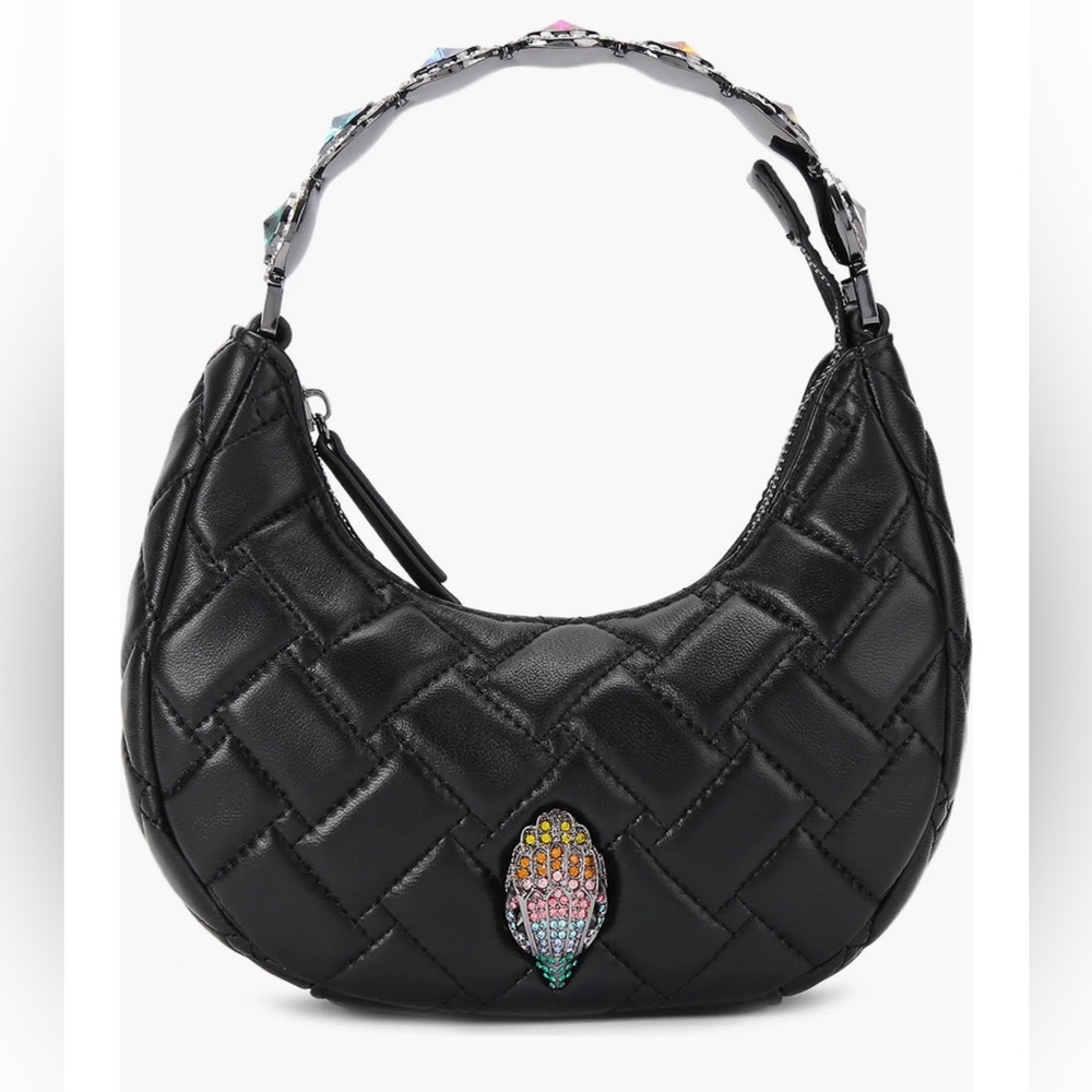 Kurt Geiger NWT Small Octavia Leather Top Handle Moonbag